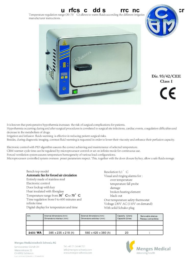 Wärmeschrank mit Zirkulation EN